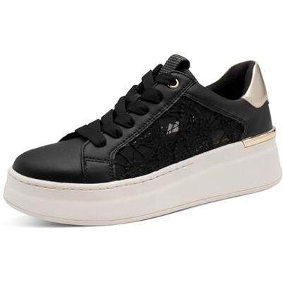 MARCO TOZZI Baskets Femme Semelle intérieure Amovible Feel Me Douce Doublure Douce Tendance, Noir (Black Comb), 41 EU - Publicité MARCO TOZZI Baskets Femme Semelle intérieure Amovible Feel Me Douce Doublure Douce Tendance, Noir (Black Comb), 41 EU - Publicité