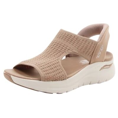Skechers Femme Arch FIT 2.0 Sandale, Moka, 41 EU - Publicité Skechers Femme Arch FIT 2.0 Sandale, Moka, 41 EU - Publicité