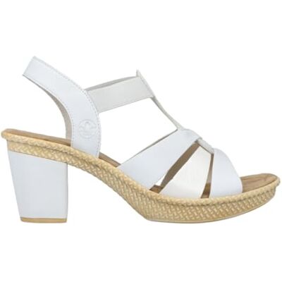 Rieker 665K3 Sandales Femme Blanc 38 - Publicité Rieker 665K3 Sandales Femme Blanc 38 - Publicité
