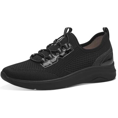Jana Baskets Slip on Femme à Enfiler Vegan, Black, 37 EU - Publicité Jana Baskets Slip on Femme à Enfiler Vegan, Black, 37 EU - Publicité