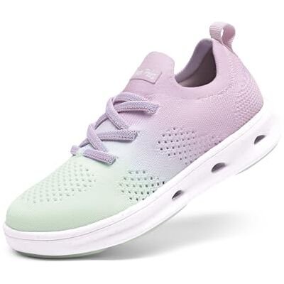 DREAM PAIRS Baskets à Enfiler pour Enfants Pratiques et Respirantes Chaussure de Sport pour Garçons et Filles Confortable,Size 28.5,Violet/Vert Menthe,SDFS2317K - Publicité DREAM PAIRS Baskets à Enfiler pour Enfants Pratiques et Respirantes Chaussure de Sport pour Garçons et Filles Confortable,Size 28.5,Violet/Vert Menthe,SDFS2317K - Publicité