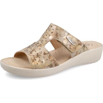Fly Flot Femme Ciabatta Donna A Doppia Fascia Morbida Microfibra Con Fodera Traspirante Airflot, Sottopiede in Evopell Mule, Beige, 37 EU - Publicité Fly Flot Femme Ciabatta Donna A Doppia Fascia Morbida Microfibra Con Fodera Traspirante Airflot, Sottopiede in Evopell Mule, Beige, 37 EU - Publicité