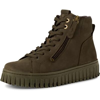 Tamaris Femme Damen Lace Boot Flat Bottine, Olive, 38 EU - Publicité Tamaris Femme Damen Lace Boot Flat Bottine, Olive, 38 EU - Publicité