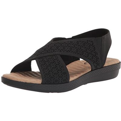 Easy Street Femme Claudia Wedge Sandal cale, Noir, 40.5 EU - Publicité Easy Street Femme Claudia Wedge Sandal cale, Noir, 40.5 EU - Publicité