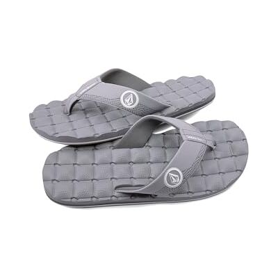 Volcom Tongs inclinables pour Homme, Gris Clair, 43 EU - Publicité Volcom Tongs inclinables pour Homme, Gris Clair, 43 EU - Publicité