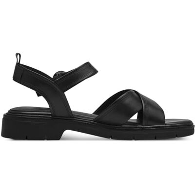 Tamaris Sandales à plateforme pour femme, cuir noir, 37 EU - Publicité Tamaris Sandales à plateforme pour femme, cuir noir, 37 EU - Publicité