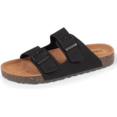Isotoner Sandales femme à doubles brides ultra confortables, semelle intérieure cuir, 40, noir - Publicité Isotoner Sandales femme à doubles brides ultra confortables, semelle intérieure cuir, 40, noir - Publicité