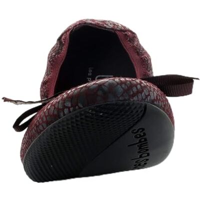 Les Petites Bombes Les P'tites Bombes Ballerine Ella Serpent Bordeaux - Publicité Les Petites Bombes Les P'tites Bombes Ballerine Ella Serpent Bordeaux - Publicité