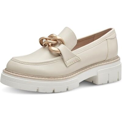 MARCO TOZZI Mocassin by Guido Maria Kretschmer Femme, Crème, 39 EU - Publicité MARCO TOZZI Mocassin by Guido Maria Kretschmer Femme, Crème, 39 EU - Publicité