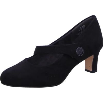 Jana Escarpins Femme à Bride avec Fermeture Velcro Vegan, Black, 39 EU - Publicité Jana Escarpins Femme à Bride avec Fermeture Velcro Vegan, Black, 39 EU - Publicité