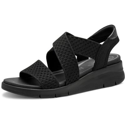 Tamaris Comfort sandales plates femme à enfiler vegan, Black Uni, 40 EU - Publicité Tamaris Comfort sandales plates femme à enfiler vegan, Black Uni, 40 EU - Publicité