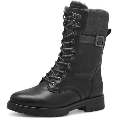 Jana bottines hiver femme à lacets avec boucle vegan, Black, 41 EU - Publicité Jana bottines hiver femme à lacets avec boucle vegan, Black, 41 EU - Publicité