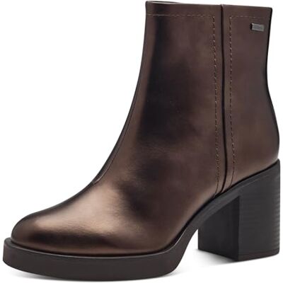 s.Oliver Bottines à Talon pour Femme , Métal Bronze, 40 EU - Publicité s.Oliver Bottines à Talon pour Femme , Métal Bronze, 40 EU - Publicité