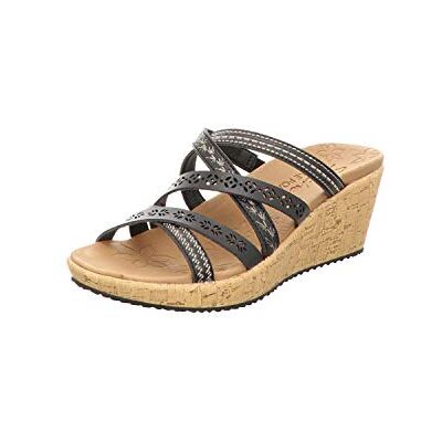 Skechers Femme Beverlee-Tiger Posse Sandale cale, Noir, 41 EU - Publicité Skechers Femme Beverlee-Tiger Posse Sandale cale, Noir, 41 EU - Publicité