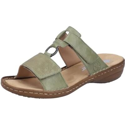 Rieker 60885 Mules pour Femme, Vertes, 42 EU - Publicité Rieker 60885 Mules pour Femme, Vertes, 42 EU - Publicité
