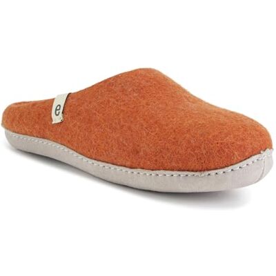 egos Chaussons orange Pantoufles pour homme et femme avec 100 % laine naturelle Chaussons confortables pour l'été et l'hiver Chaussons en feutre, Orange, 43 EU - Publicité egos Chaussons orange Pantoufles pour homme et femme avec 100 % laine naturelle Chaussons confortables pour l'été et l'hiver Chaussons en feutre, Orange, 43 EU - Publicité