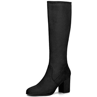 Allegra K Bottes à Hauteur du Genou pour Femmes Noir 39 - Publicité Allegra K Bottes à Hauteur du Genou pour Femmes Noir 39 - Publicité