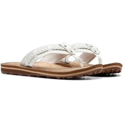 Clarks Tongs Fenner Nerice pour femme, adulte, ecru, 41.5 EU - Publicité Clarks Tongs Fenner Nerice pour femme, adulte, ecru, 41.5 EU - Publicité