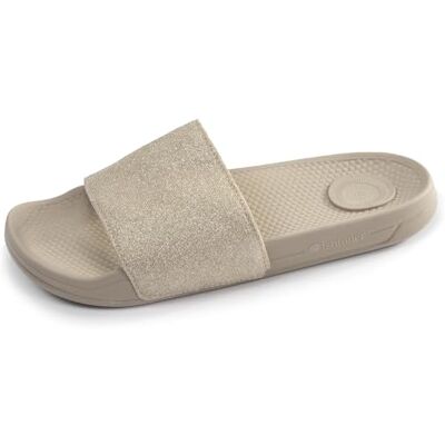 Isotoner Mules Claquettes Femme Ultra Confortables, faciles à Enfiler, 39, Beige - Publicité Isotoner Mules Claquettes Femme Ultra Confortables, faciles à Enfiler, 39, Beige - Publicité