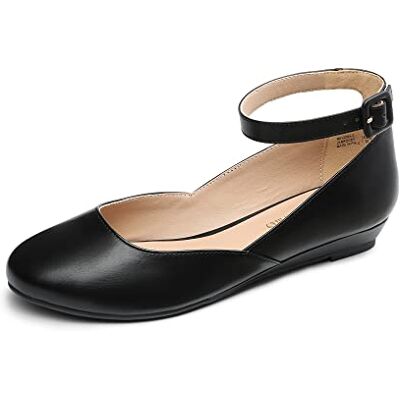 DREAM PAIRS Ballerines Femme Confortable avec Bride de Cheville Réglable Chaussures Plates pour Femmes Élégantes Womens Flats,Size 41,Noir-PU,REVONA-E - Publicité DREAM PAIRS Ballerines Femme Confortable avec Bride de Cheville Réglable Chaussures Plates pour Femmes Élégantes Womens Flats,Size 41,Noir-PU,REVONA-E - Publicité
