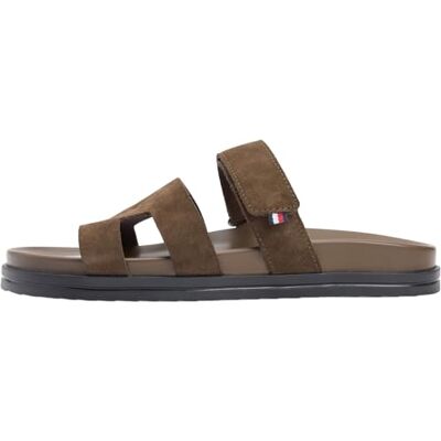 Tommy Hilfiger Sandales plates réglables en daim de qualité supérieure pour homme, marron (Legacy Brown), pointure 7 - Publicité Tommy Hilfiger Sandales plates réglables en daim de qualité supérieure pour homme, marron (Legacy Brown), pointure 7 - Publicité