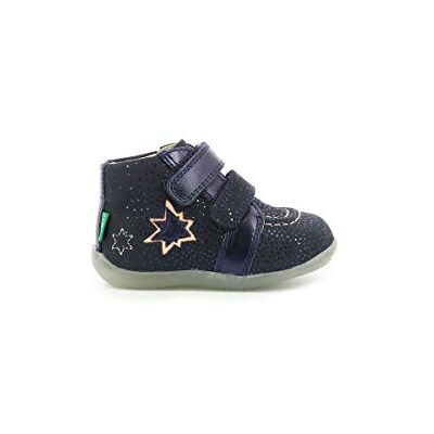 Kickers Banggy, Bottillons Fille, Marine, 21 - Publicité Kickers Banggy, Bottillons Fille, Marine, 21 - Publicité