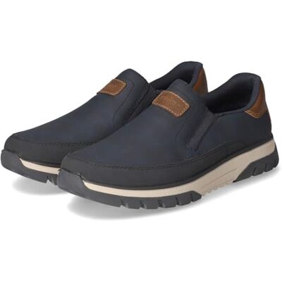 Rieker Chaussons en Cuir synthétique pour Homme en Bleu, Bleu, 43 EU - Publicité Rieker Chaussons en Cuir synthétique pour Homme en Bleu, Bleu, 43 EU - Publicité