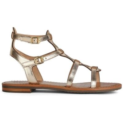 Geox D Sozy S B Sandales plates pour femme, or, 36 EU, or, 36 EU - Publicité Geox D Sozy S B Sandales plates pour femme, or, 36 EU, or, 36 EU - Publicité