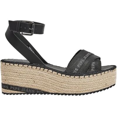 Pepe Jeans Witney Cross, Sandale Femme, Noir (Black), 8 - Publicité Pepe Jeans Witney Cross, Sandale Femme, Noir (Black), 8 - Publicité