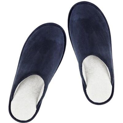 riemot Chaussons Hommes, Pantoufles Maison Confort et Légers, Doux et Antidérapants Pour Intérieur et Extérieur, Marin EU 44-45 - Publicité riemot Chaussons Hommes, Pantoufles Maison Confort et Légers, Doux et Antidérapants Pour Intérieur et Extérieur, Marin EU 44-45 - Publicité