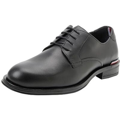 Tommy Hilfiger Homme Chaussures Derby Core Cuir, Noir (Black), 40 EU - Publicité Tommy Hilfiger Homme Chaussures Derby Core Cuir, Noir (Black), 40 EU - Publicité