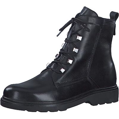 MARCO TOZZI Bottines à lacets en cuir pour femme Automne, Nappa noir, 37 EU - Publicité MARCO TOZZI Bottines à lacets en cuir pour femme Automne, Nappa noir, 37 EU - Publicité