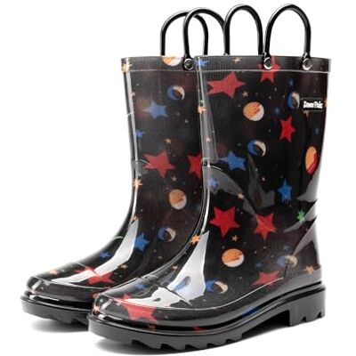 DREAM PAIRS Bottes de Pluie Enfant Garçon et Fille Imperméables et Légères Semelle Antidérapante Jeux Extérieurs,Size 32,Noir,KKUMRB2507 - Publicité DREAM PAIRS Bottes de Pluie Enfant Garçon et Fille Imperméables et Légères Semelle Antidérapante Jeux Extérieurs,Size 32,Noir,KKUMRB2507 - Publicité