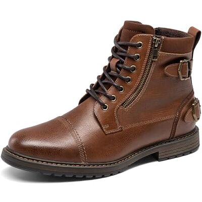 Bruno Marc Bottes de Motocycliste pour Homme, Bottes à Lacets Bottes de Motocycliste Classiques, Chaussures Décontractées avec Fermeture Éclair Latérale, Camel, 43 EU - Publicité Bruno Marc Bottes de Motocycliste pour Homme, Bottes à Lacets Bottes de Motocycliste Classiques, Chaussures Décontractées avec Fermeture Éclair Latérale, Camel, 43 EU - Publicité