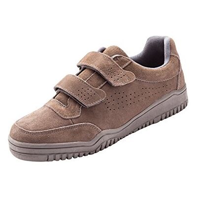 HONCELAC Chaussures détente Cuir à Scratch, Extra-Larges Homme Taille : 42 Couleur : Gris - Publicité HONCELAC Chaussures détente Cuir à Scratch, Extra-Larges Homme Taille : 42 Couleur : Gris - Publicité