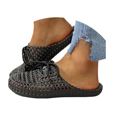 Minetom Femme Pantoufles D'Été Respirantes Chaussons De Jardin Perforés À Séchage Rapide pour Sports De Plage Sandales Pantoufles A Noir 38 EU - Publicité Minetom Femme Pantoufles D'Été Respirantes Chaussons De Jardin Perforés À Séchage Rapide pour Sports De Plage Sandales Pantoufles A Noir 38 EU - Publicité