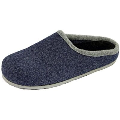 Pantoffelmann Chaussons sabots en feutre Bleu 41 EU - Publicité Pantoffelmann Chaussons sabots en feutre Bleu 41 EU - Publicité