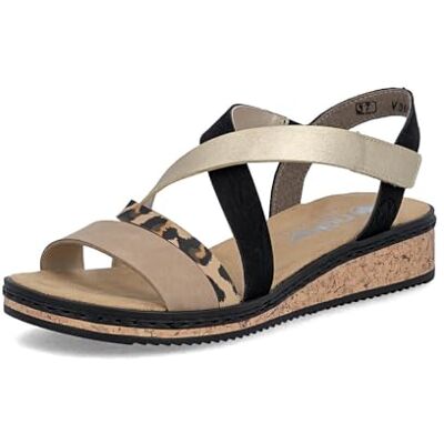 Rieker V3663 Sandales Mode Femme, Pointure:41 EU, La Couleur:Beige - Publicité Rieker V3663 Sandales Mode Femme, Pointure:41 EU, La Couleur:Beige - Publicité
