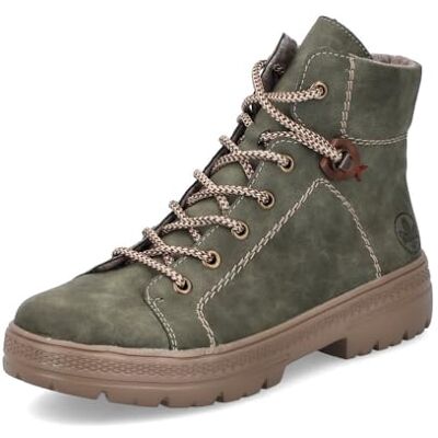 Rieker Bottines à lacets pour femme N0030, Vert 54, 36 EU - Publicité Rieker Bottines à lacets pour femme N0030, Vert 54, 36 EU - Publicité