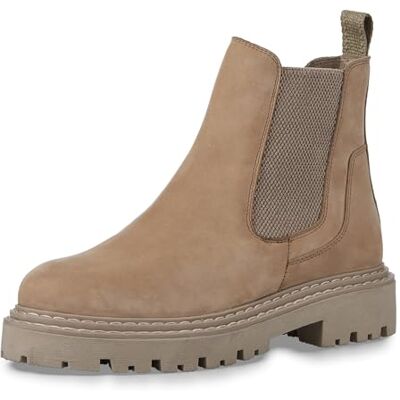 MARCO TOZZI Bottines zippées pour Femme Chelsea, Nubuck Taupe, 41 EU - Publicité MARCO TOZZI Bottines zippées pour Femme Chelsea, Nubuck Taupe, 41 EU - Publicité