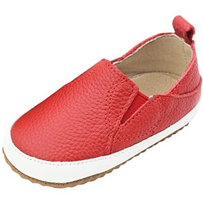 Dotty Fish Mixte bébé Chaussures en Cuir pour Bébé, Baskets Unisexes Chaussure de Premi re Randonn e, Rouge, 22.5 EU - Publicité Dotty Fish Mixte bébé Chaussures en Cuir pour Bébé, Baskets Unisexes Chaussure de Premi re Randonn e, Rouge, 22.5 EU - Publicité
