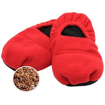 Fishtec Chaussons Chauffants aux Graines de Lin et Lavande Chaleur douce et relaxante au Micro-ondes Soulage les Pieds froids ou gonflés Taille unique 36 à 40 Unisexe Coloris Rouge polaire - Publicité Fishtec Chaussons Chauffants aux Graines de Lin et Lavande Chaleur douce et relaxante au Micro-ondes Soulage les Pieds froids ou gonflés Taille unique 36 à 40 Unisexe Coloris Rouge polaire - Publicité