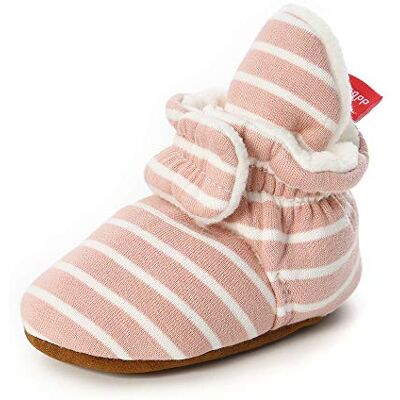 Morbuy Chaussures Bébés, Unisexe Enfants Filles Nouveau Né Toddler Fond Mou Coton Impression de rayures Antidérapant Premières Pas Chaussures Marcheurs (Rayures roses,3 / 13cm / 12-18 mois) - Publicité Morbuy Chaussures Bébés, Unisexe Enfants Filles Nouveau Né Toddler Fond Mou Coton Impression de rayures Antidérapant Premières Pas Chaussures Marcheurs (Rayures roses,3 / 13cm / 12-18 mois) - Publicité