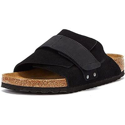 Birkenstock Kyoto Suede Nubuck Mens Black Sandals-EU 41 - Publicité Birkenstock Kyoto Suede Nubuck Mens Black Sandals-EU 41 - Publicité