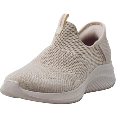 Skechers Baskets à Enfiler Ultra Flex 3.0 pour Femme Mains Libres, Naturel, 39.5 EU - Publicité Skechers Baskets à Enfiler Ultra Flex 3.0 pour Femme Mains Libres, Naturel, 39.5 EU - Publicité