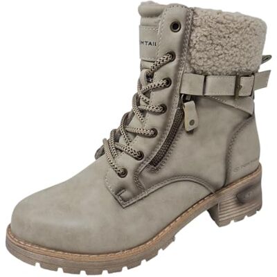 TOM TAILOR Femme Bottine, Taupe, 39 EU - Publicité TOM TAILOR Femme Bottine, Taupe, 39 EU - Publicité