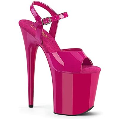 Pleaser Sandales Flamingo-809 à bride de cheville pour femme, Rose vif/rose vif, 39 EU - Publicité Pleaser Sandales Flamingo-809 à bride de cheville pour femme, Rose vif/rose vif, 39 EU - Publicité