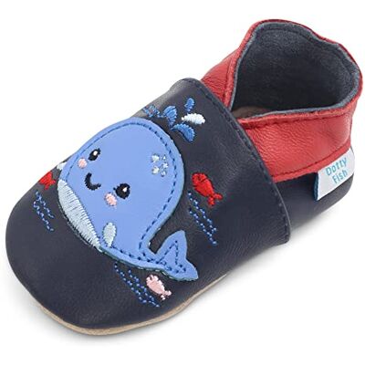 Dotty Fish Chaussures Bébé Premiers Pas Cuir Souple Baleine 2-3 Ans - Publicité Dotty Fish Chaussures Bébé Premiers Pas Cuir Souple Baleine 2-3 Ans - Publicité