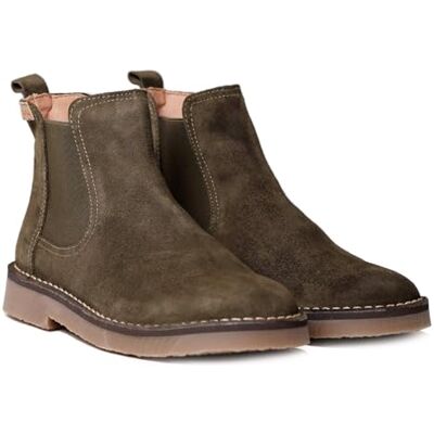 TONI PONS Bottine en croûte de cuir pour femme ISA-SY Kaki, 37 EU - Publicité TONI PONS Bottine en croûte de cuir pour femme ISA-SY Kaki, 37 EU - Publicité