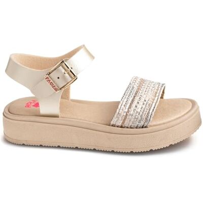 Pablosky Capri Sandale, Beige, 39 EU - Publicité Pablosky Capri Sandale, Beige, 39 EU - Publicité